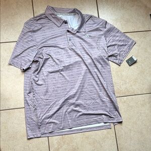 adidas Men's Polo Shirt - Light Purple